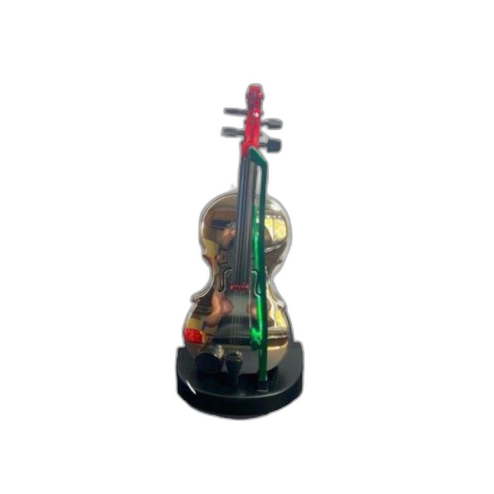 VTG Rare Telco Electronic Christmas Violin Silver Plays 6 Carols Original Box - Picture 8 of 8